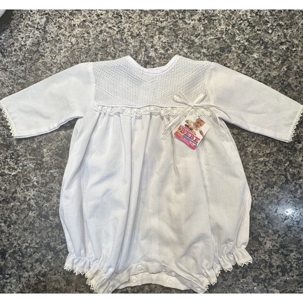 Boys Baptism Christening Outfit  & Socks White  NWT  3-6 Months